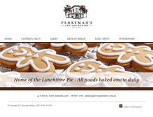 Tablet Screenshot of perrymansbakery.com.au